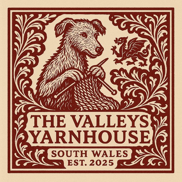 The Valleys Yarnhouse logo, established in South Wales in 2025
